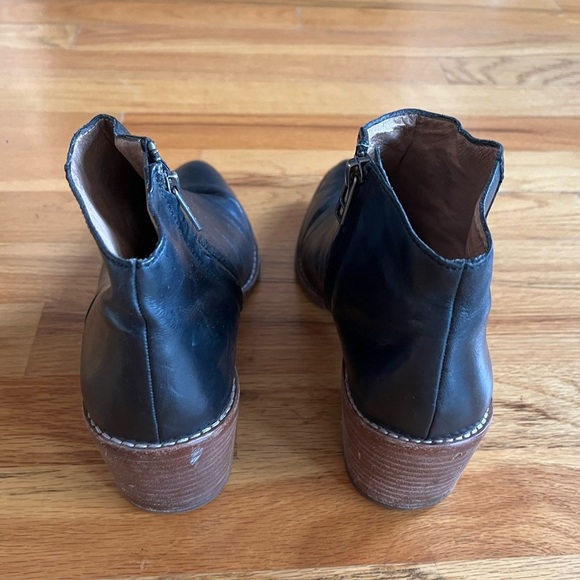 MADEWELL Justine Ankle Boots Black Leather Pointed Toe 8 - Picture 5 of 7